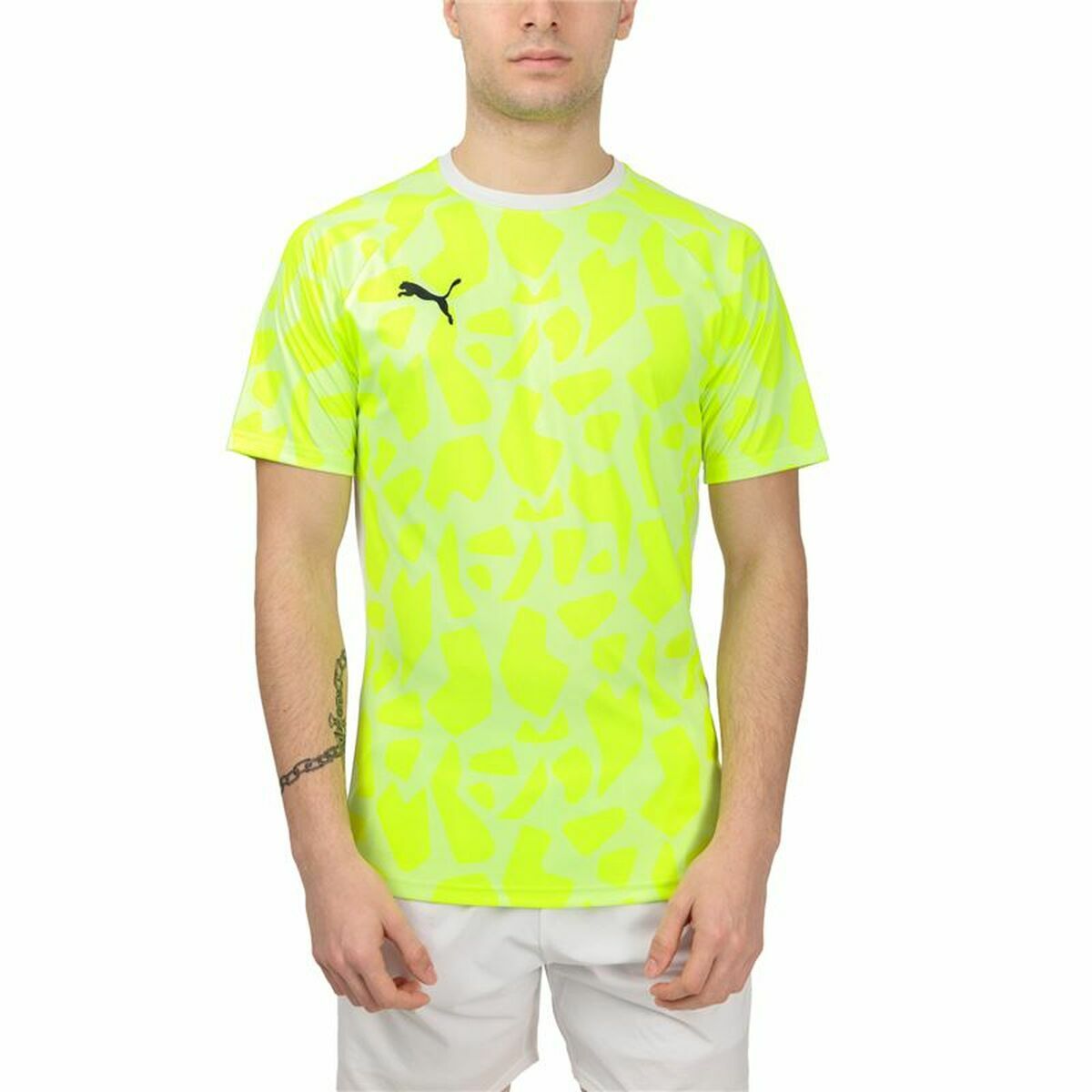 Men’s Short Sleeve T-Shirt Puma Teamliga Yellow Padel-0